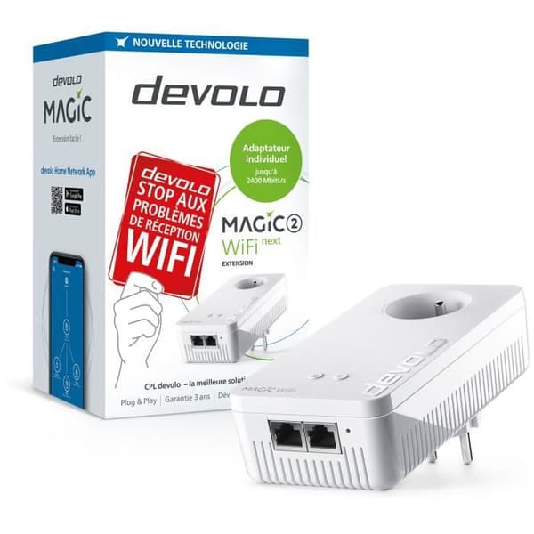 DEVOLO Magic 2 WiFi nästa - Förlängning - 1 PLC-adapter - 2400 Mbit/s