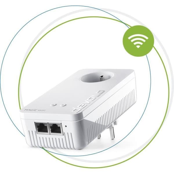DEVOLO Magic 2 WiFi nästa - Förlängning - 1 PLC-adapter - 2400 Mbit/s Vit