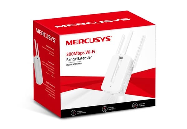 Mercusys MW300RE -verkkolaajennus Verkkolähetin & vastaanotin Valkoinen