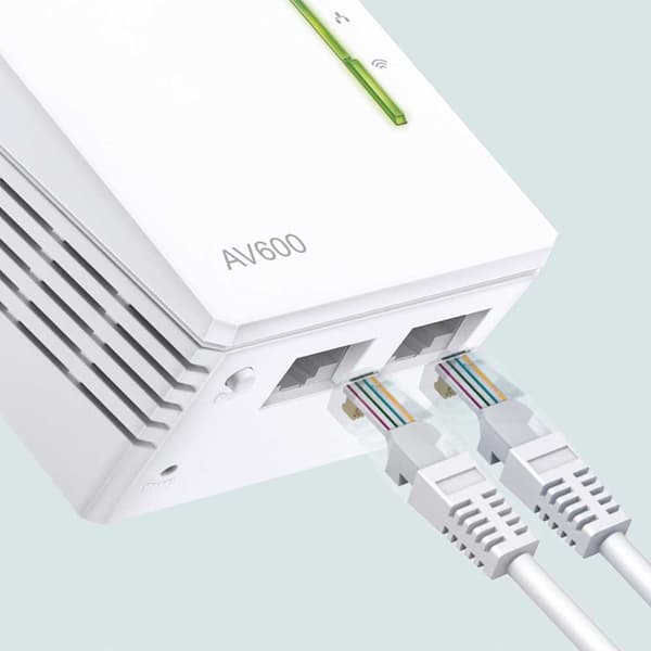 Tp-link Plc Adapter Av600 Powerline Kit Hvid