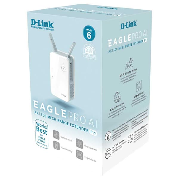 D-link Wi-fi Repeater Ax1500 1000 Gb Hvid