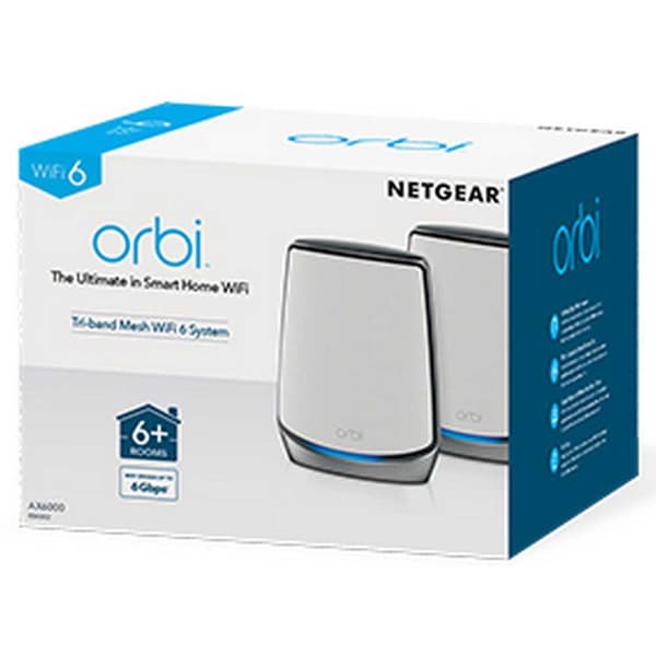 Netgear Wifi Repeater Orbi Ax6000 Wifi 6 3 Enheder Hvid