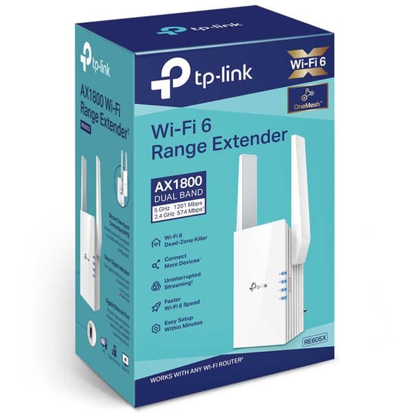 Tp-link Wifi-repeterare Re605x-ax1800 Vit