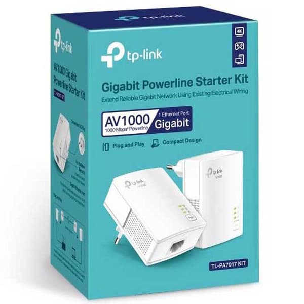 Tp-link Wifi Repeater Tl-pa7019 Kit 2 Enheder Hvid