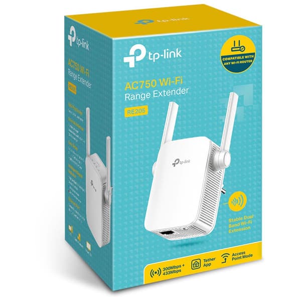 Tp-link Re205 Wifi-toistin Valkoinen One Size / EU Plug
