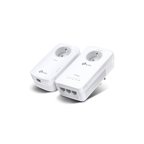 CPL Tp Link Kit CPL AV1300 Gigabit WiFi AC1200 3 portar Ethernet Gigabit med förlängningsuttag