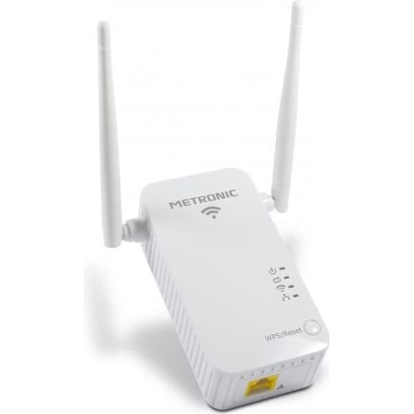WiFi-repeater - METRONIC - 495432 - 300 Mbits/s - Eluttag - Dubbel räckvidden