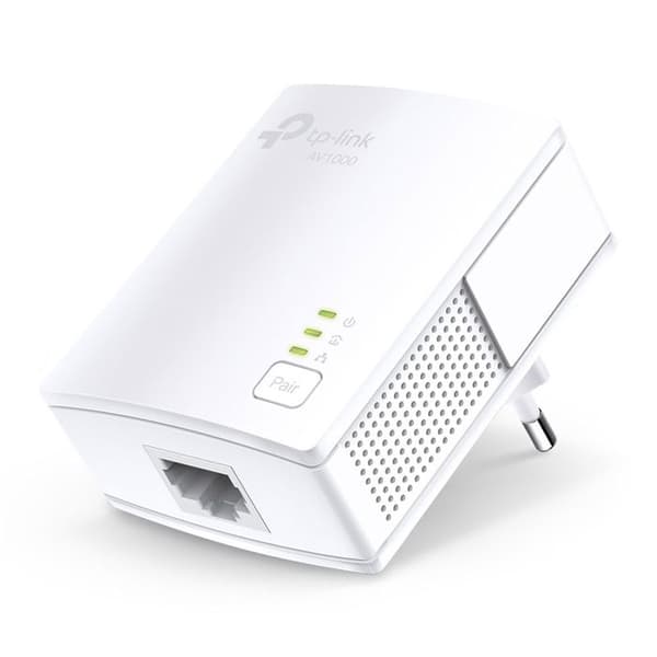 CPL-adapter - TP-LINK - AV1000 - 1000Mbps - Pass-through - Paket med 2 enheter