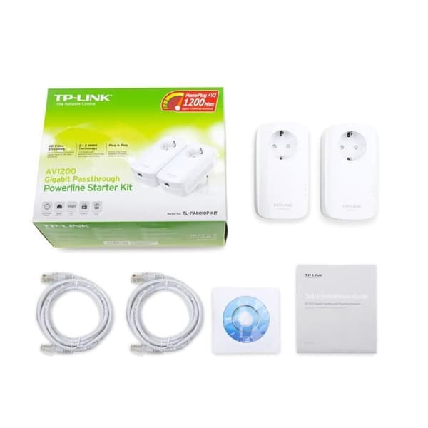 TP-LINK AV1200 Powerline Extender Kit 1 Ethernet-port