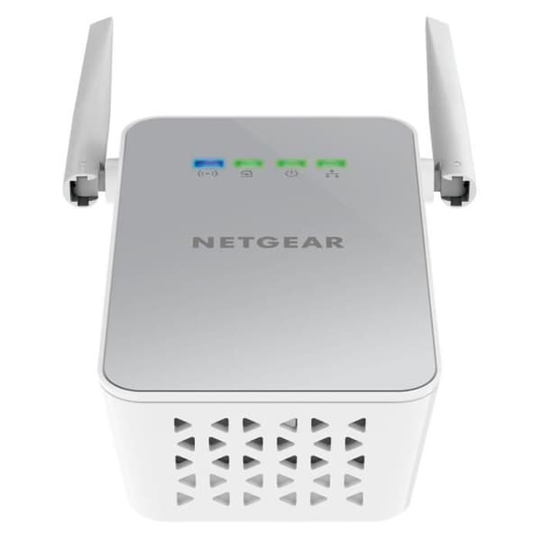 NETGEAR-paket med 2 Gigabit 1000 Powerline-adaptrar + Wifi PLW1000-100PES