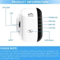 Miniatyrbild 2 av 7: WiFi-repetitor 300Mbps 2.4GHz - Repeterarläge/Router/AP | CE-märkt med LAN-port & WPS-knapp - Hemma/Kontor