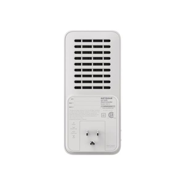 Mesh Wifi 6-repeater - NETGEAR - EAX12 - Täckning upp till 100 m² - Hastighet 1200 Mbit/s - 2,4-5 GHz Vit