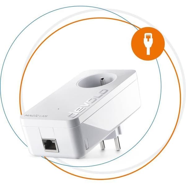 DEVOLO Magic 2 LAN - Förlängning - 1 CPL-adapter - 2400 Mbit/s Vit