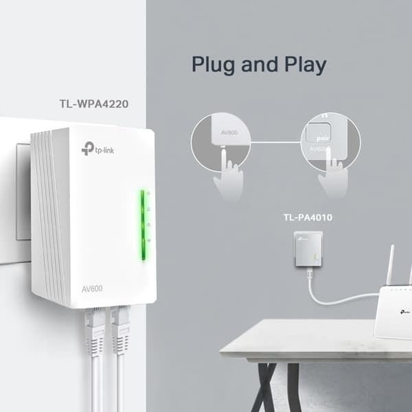 TP-Link AV600 600 Mbit/s Ethernet LAN Wi-Fi Vit 1 st