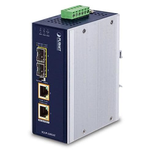 Planet Industrial 2-Port 100/1000X, IGUP-2205AT