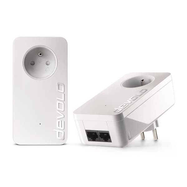 DEVOLO dLAN 550 Duo+ Startpaket - 2 CPL-adaptrar - 500 Mbits/s