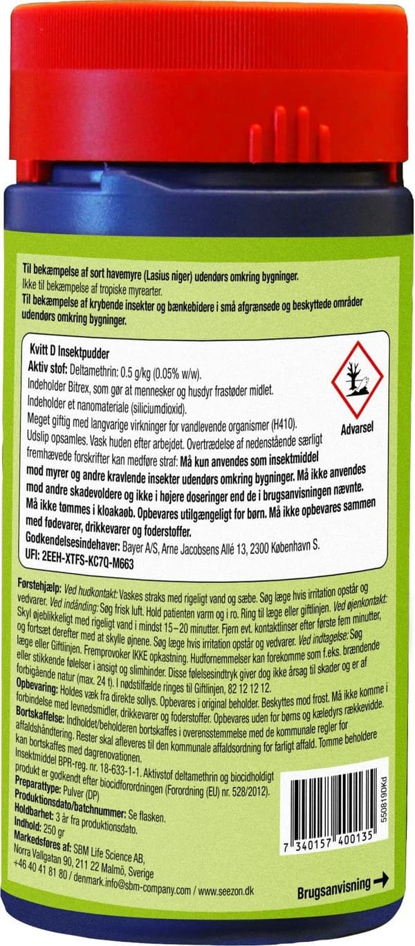 Kvitt® D hyönteisjauhe - 250g