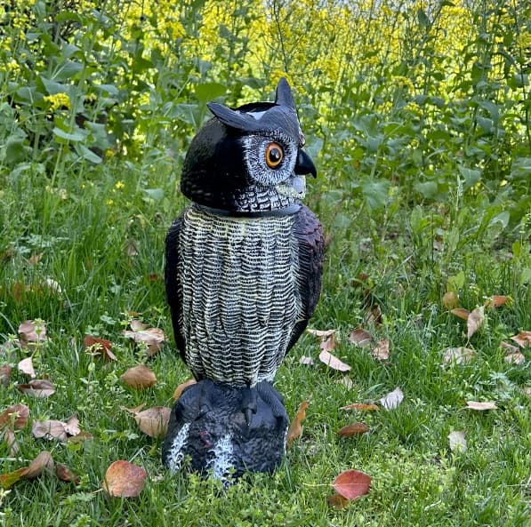 Aurinkokäyttöinen lintukarkotin Owl Sonic 3in1
