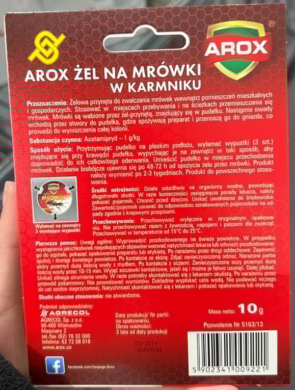 Arox myregel i foderautomaten 10 g