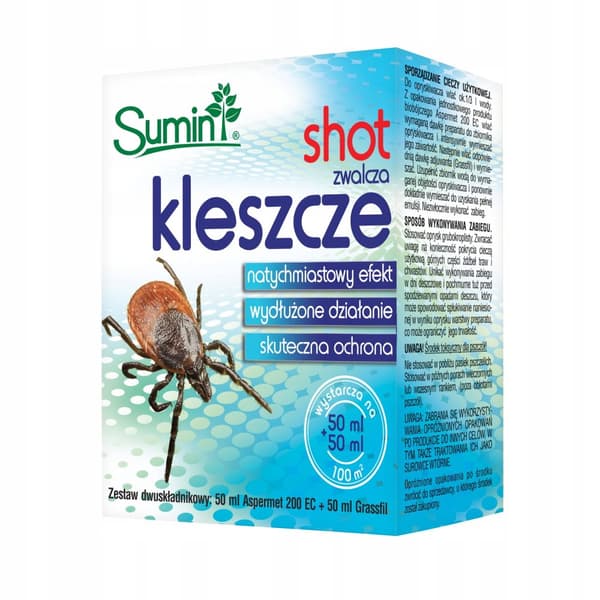 SUMIN SHOT koncentrat mod flåter og myg i haven 50 ml