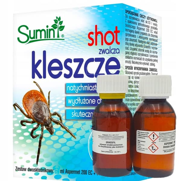 SUMIN SHOT koncentrat mod flåter og myg i haven 50 ml