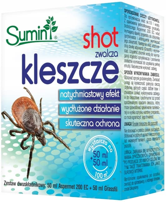 SUMIN SHOT koncentrat mod flåter og myg i haven 50 ml