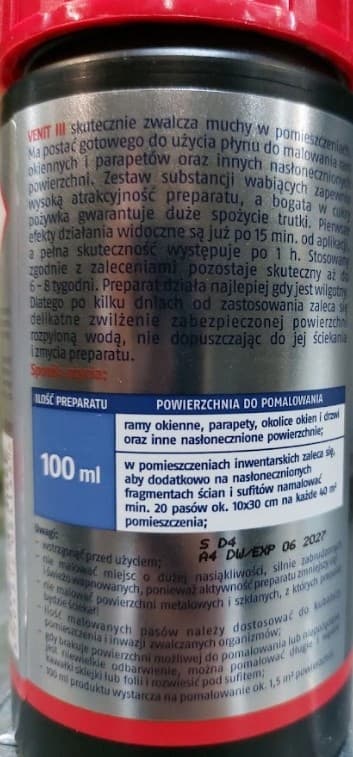 BROS VENIT FLUEFORBEREDELSE bekæmper fluer i rum 400 ml