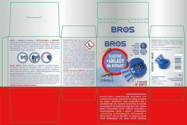 BROS ELECTRO MYGGEAPPARAT + 10 patroner