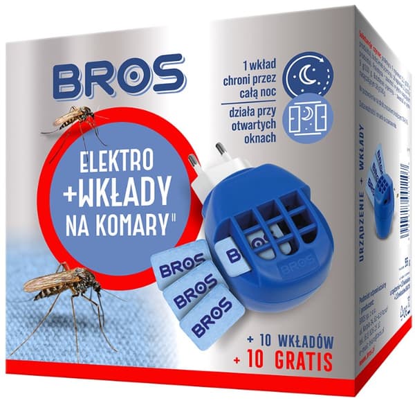 BROS ELECTRO MYGGEAPPARAT + 10 patroner