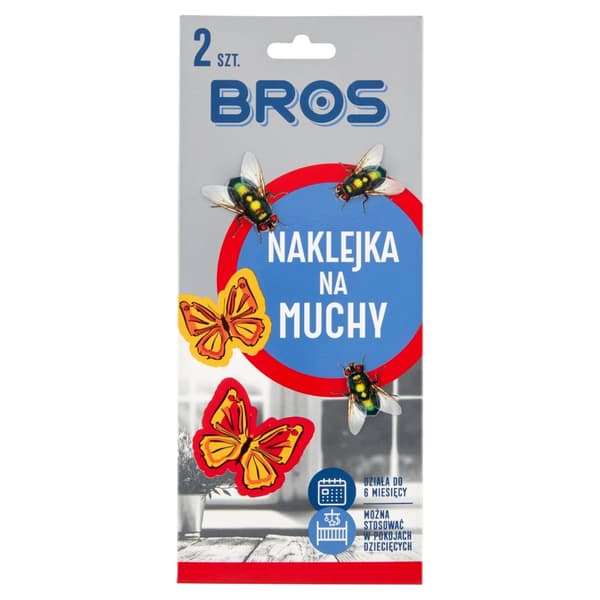 BROS fluepapirklistermærke til vindue BUTTERFLY 2 stk.
