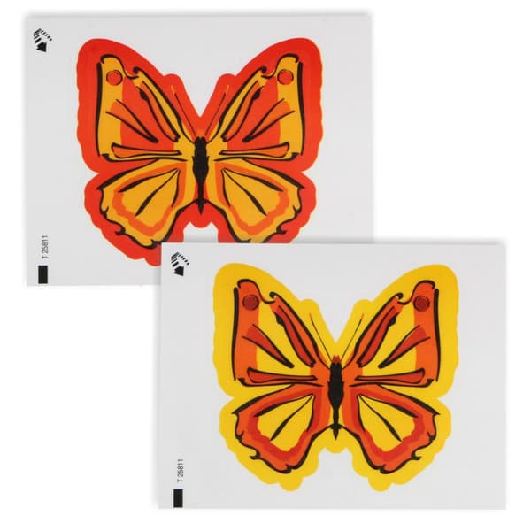 BROS fluepapirklistermærke til vindue BUTTERFLY 2 stk.