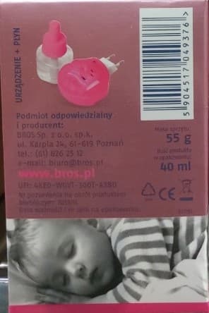 BROS ELEKTROAPPARAT + MYGGEVÆSKE TIL BØRN fra 1 år 40 ml