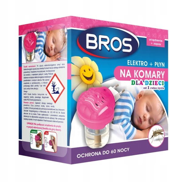 BROS ELEKTROAPPARAT + MYGGEVÆSKE TIL BØRN fra 1 år 40 ml