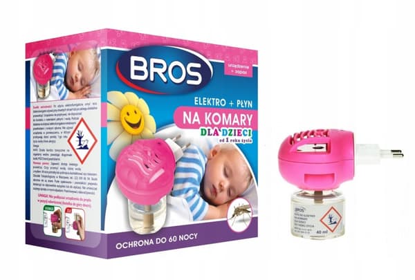 BROS ELEKTROAPPARAT + MYGGEVÆSKE TIL BØRN fra 1 år 40 ml