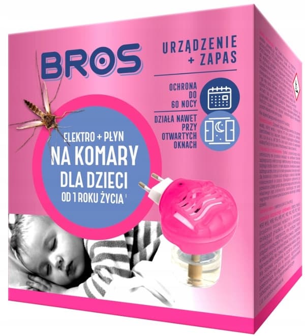 BROS ELEKTROAPPARAT + MYGGEVÆSKE TIL BØRN fra 1 år 40 ml