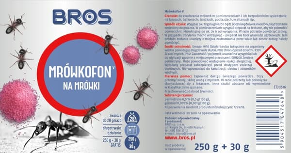 BROS MUURAHAISMURKKA PITKÄKESTOINEN MUURAHAISMURKKA 250 g
