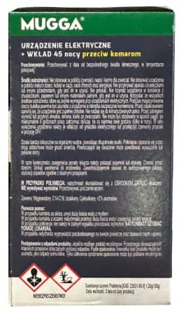 MUGGA ELECTRO elektrisk myggemiddel + 35 ml refill