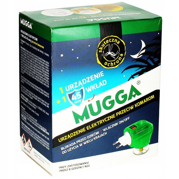 MUGGA ELECTRO elektrisk myggemiddel + 35 ml refill