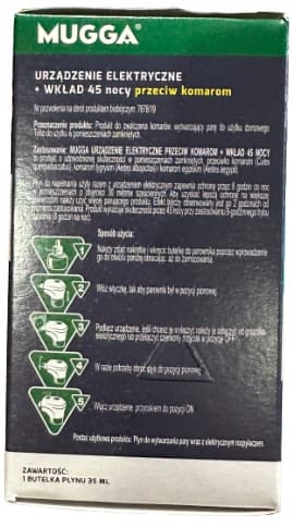 MUGGA ELECTRO elektrisk myggemiddel + 35 ml refill