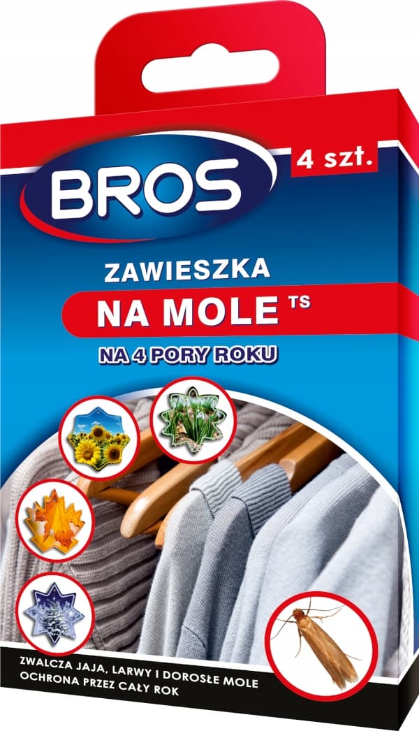 BROS MØLSLUKKERE TIL TØJSMØL 4 sæsoner 4 stk.