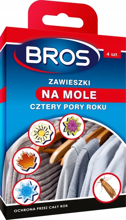BROS MØLSLUKKERE TIL TØJSMØL 4 sæsoner 4 stk.