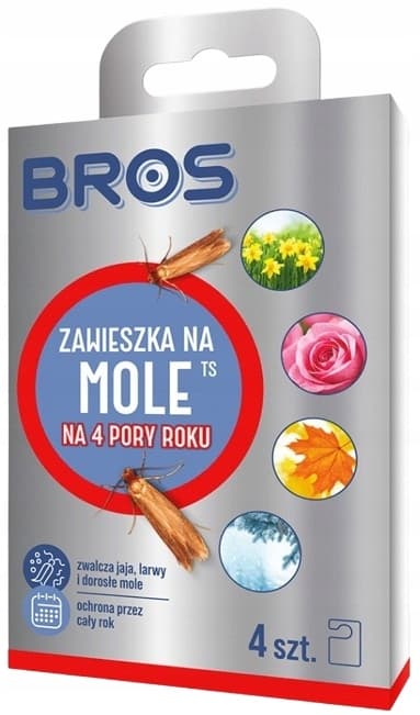 BROS MØLSLUKKERE TIL TØJSMØL 4 sæsoner 4 stk.