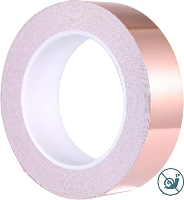 Kobbertape mod snegle - 10 mm bredde - 25 m rulle