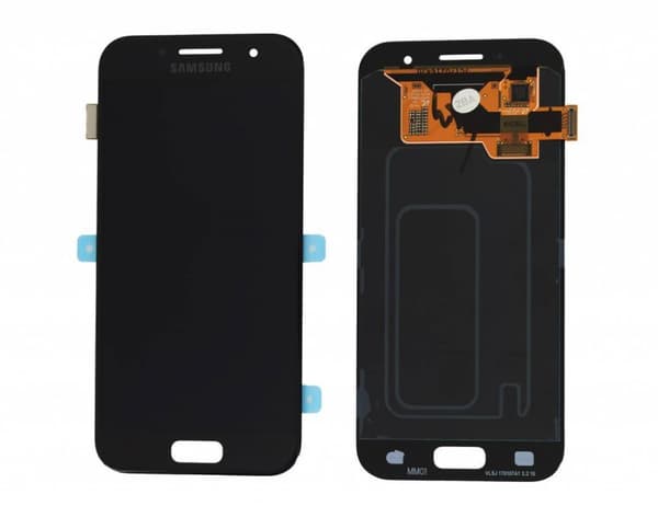 Samsung Galaxy A3 2017 Skärm Original LCD Display Glas Komplett - Svart