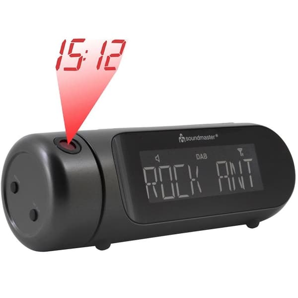 SOUNDMASTER DAB+/FM-RDS Klockradio med projektion