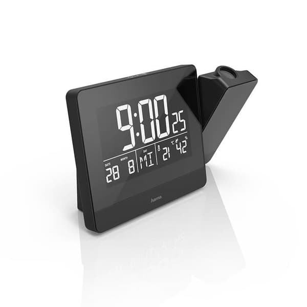 HAMA Väckarklocka Projektion Plus Charge - Svart