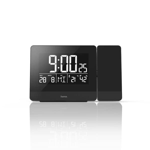 HAMA Väckarklocka Projektion Plus Charge - Svart