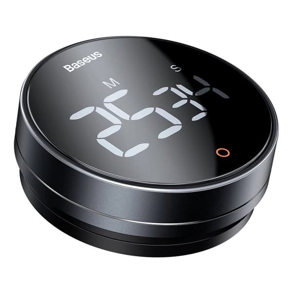 BASEUS Heyo Pro Roterande Elektronisk Timer - Grå