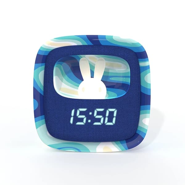 MOB Väckarklocka med Nattlampa Billy Clock - Blå våg