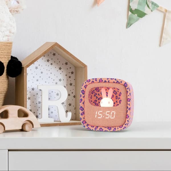 MOB Väckarklocka med Nattlampa Billy Clock - Leopard Rose